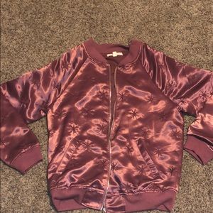 Silk Pink Bomber Jacket 🍬